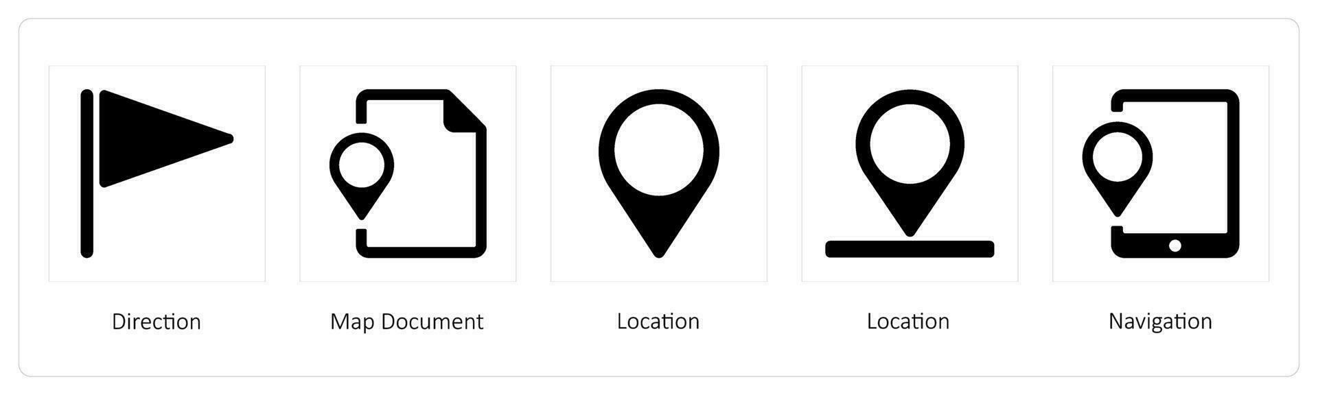 Navigation, Location, Route vector