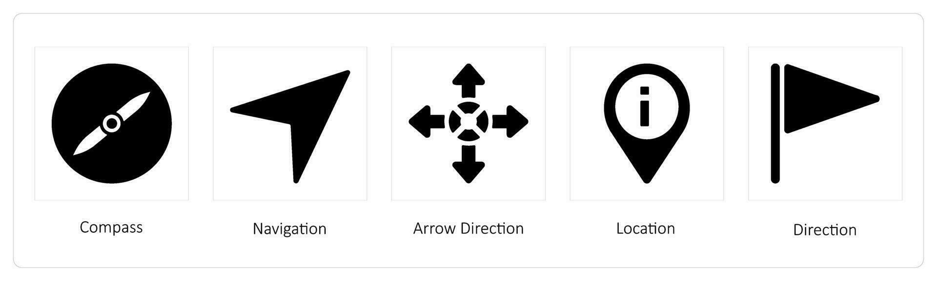 dirección, forma, camino vector