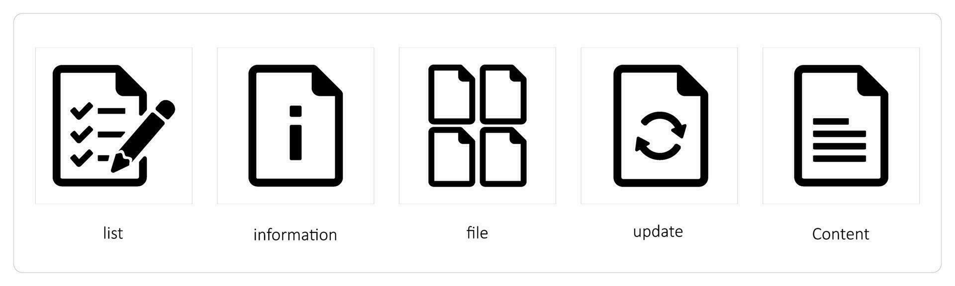 list, information, file vector
