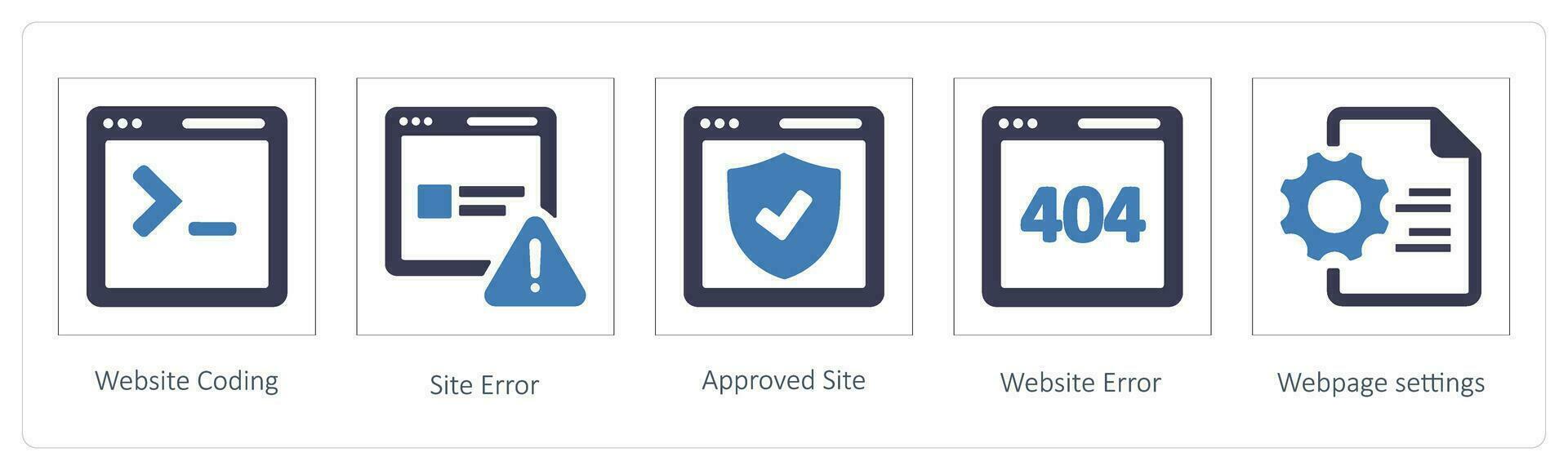 Website Coding, Site Error vector