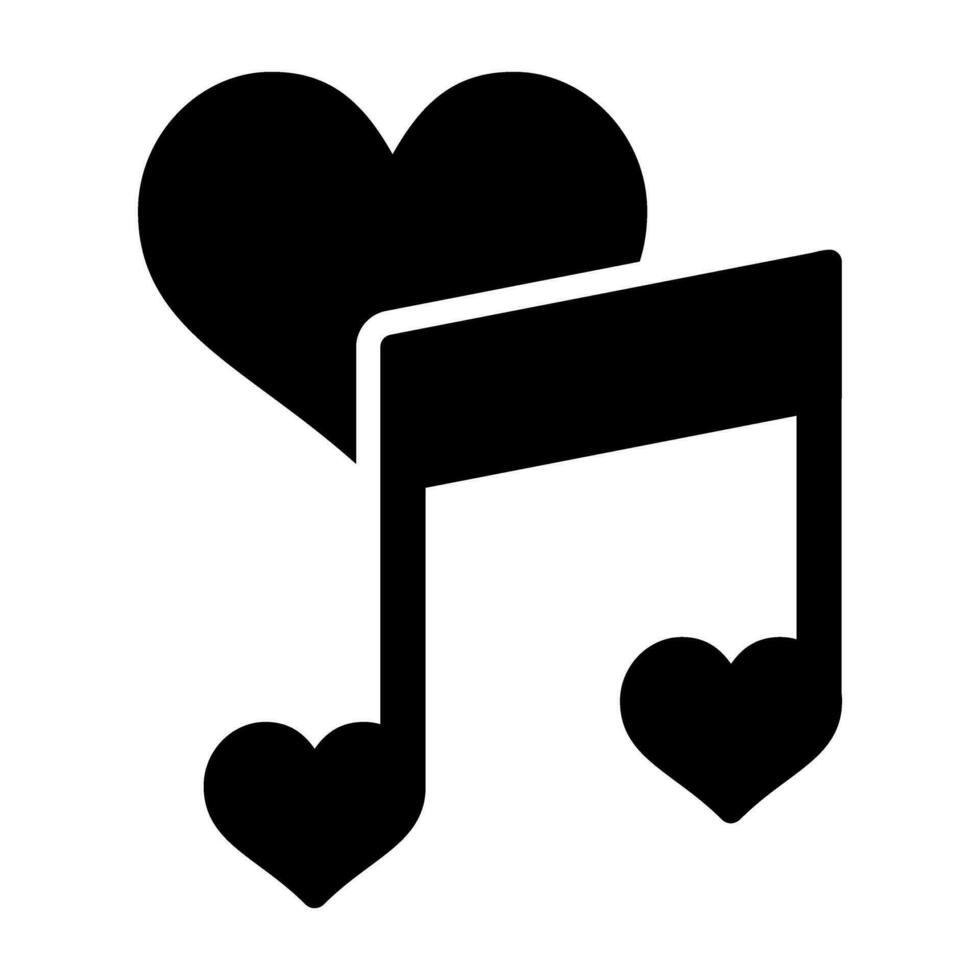 Love songs Vector Icon