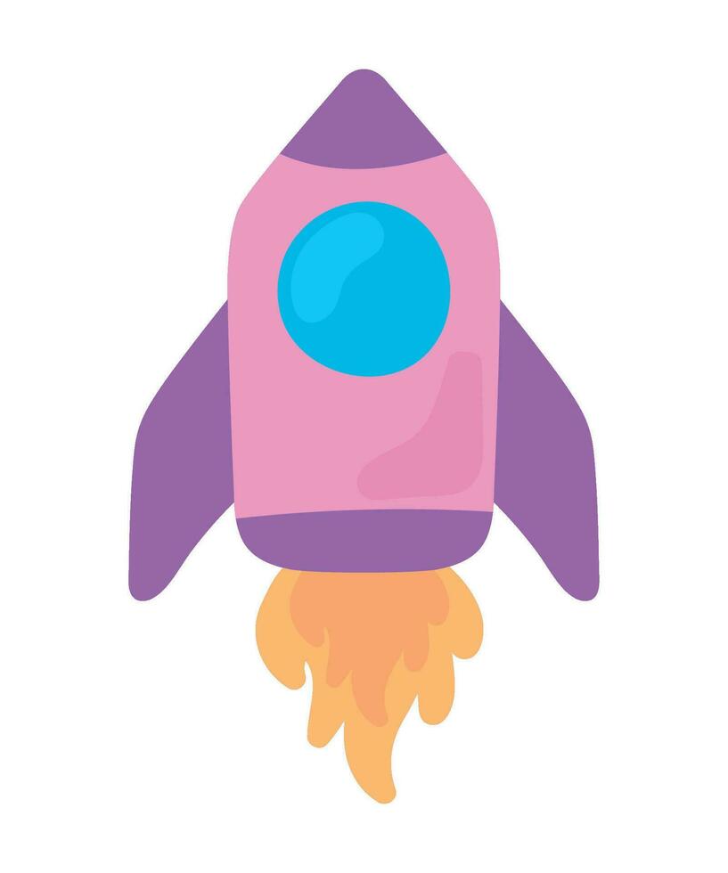 spaceship icon isolated white background vector