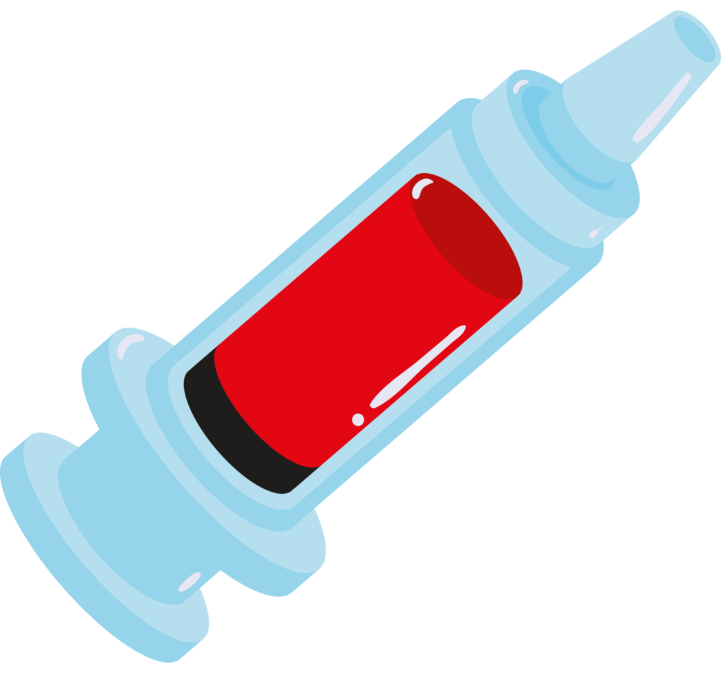 syringe with blood icon isolated design png