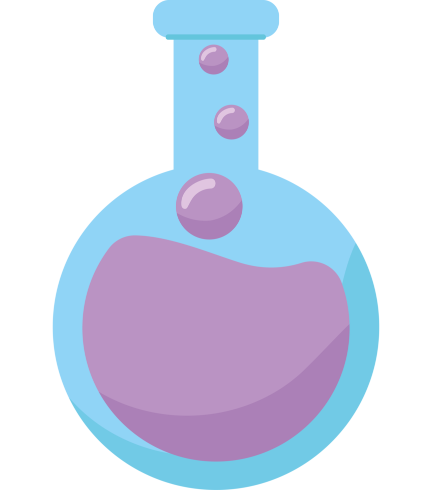 discovers medicine with beaker flask icon isolated png