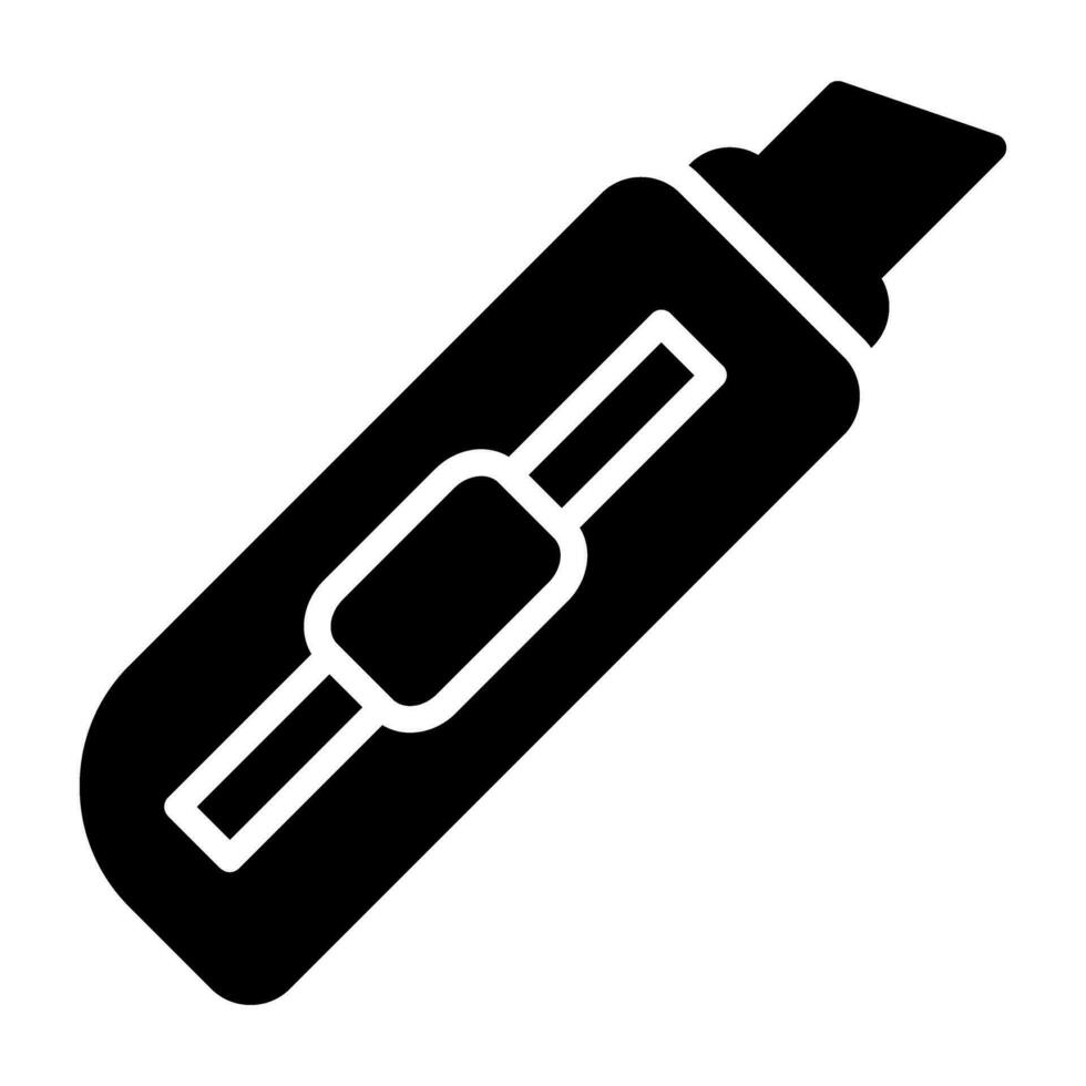 Utility knife Vector Icon