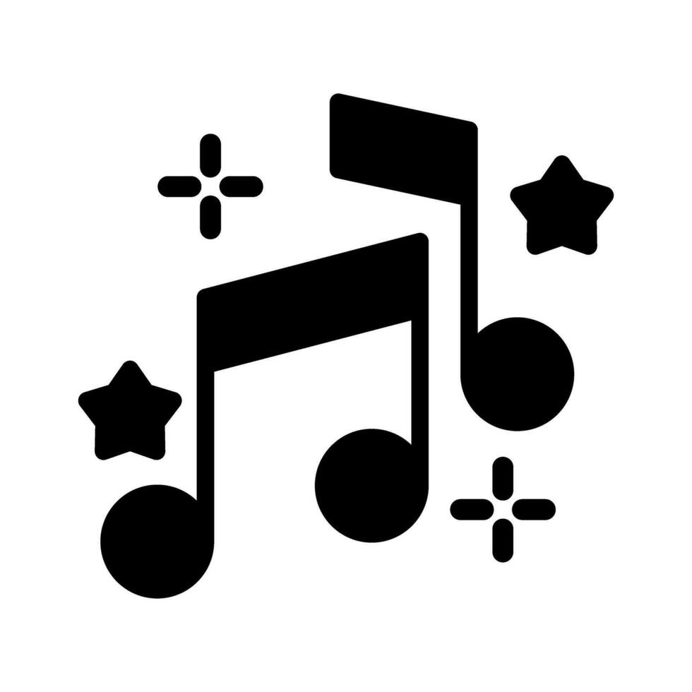 icono de vector de nota musical