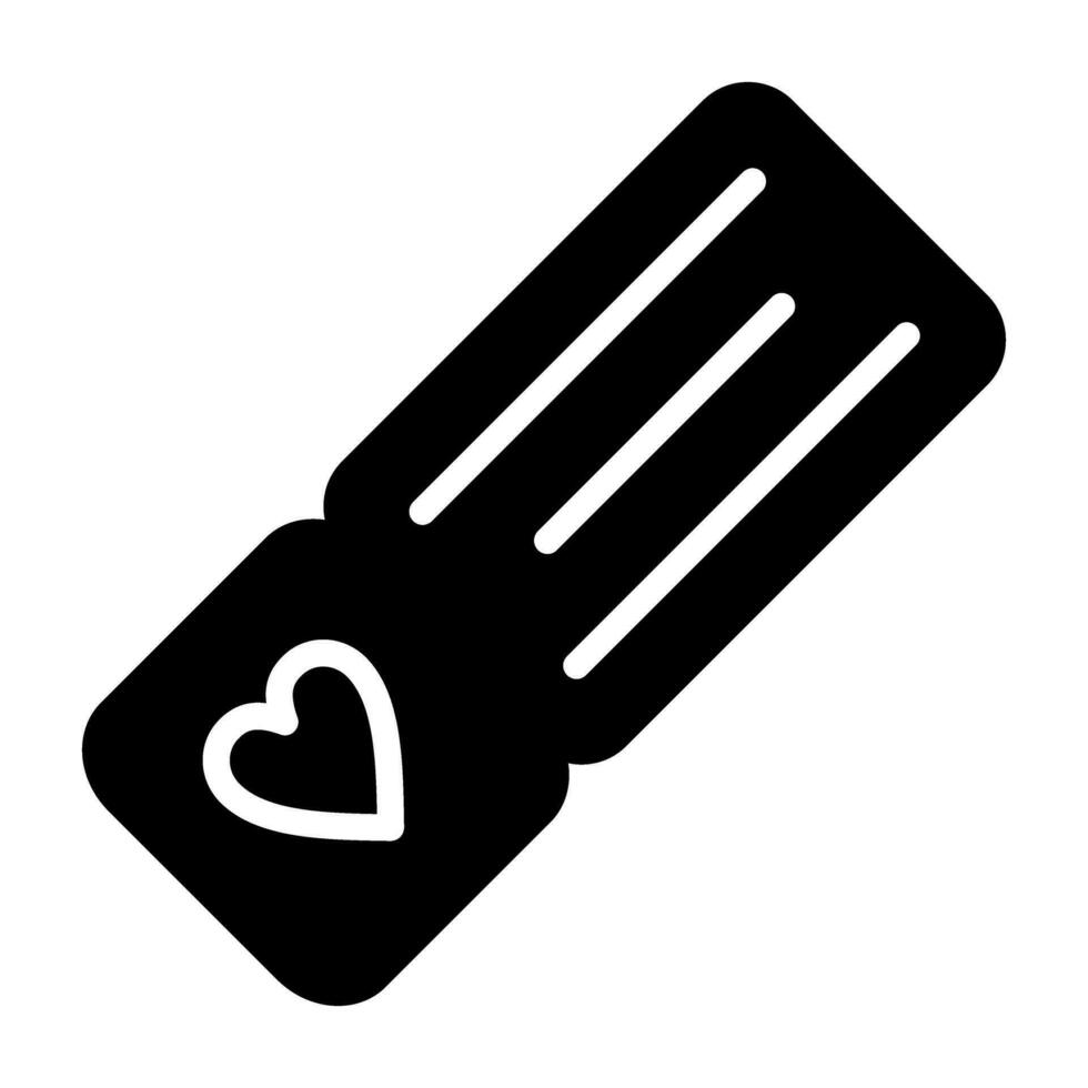 Love coupon book Vector Icon