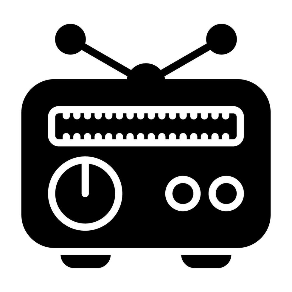 icono de vector de radio