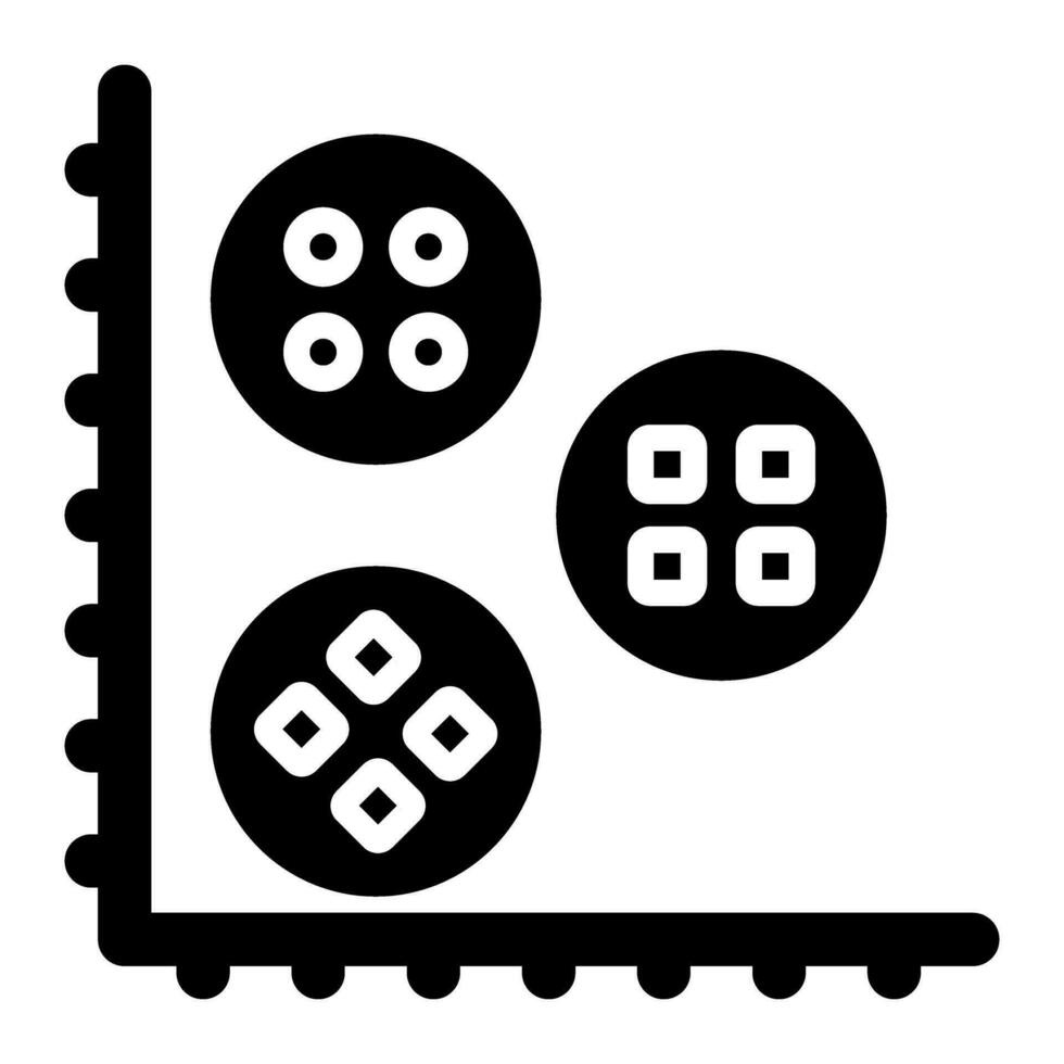 Cluster Analysis Vector Icon