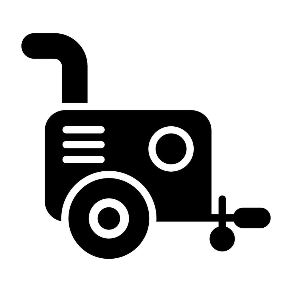 Portable air compressor Vector Icon