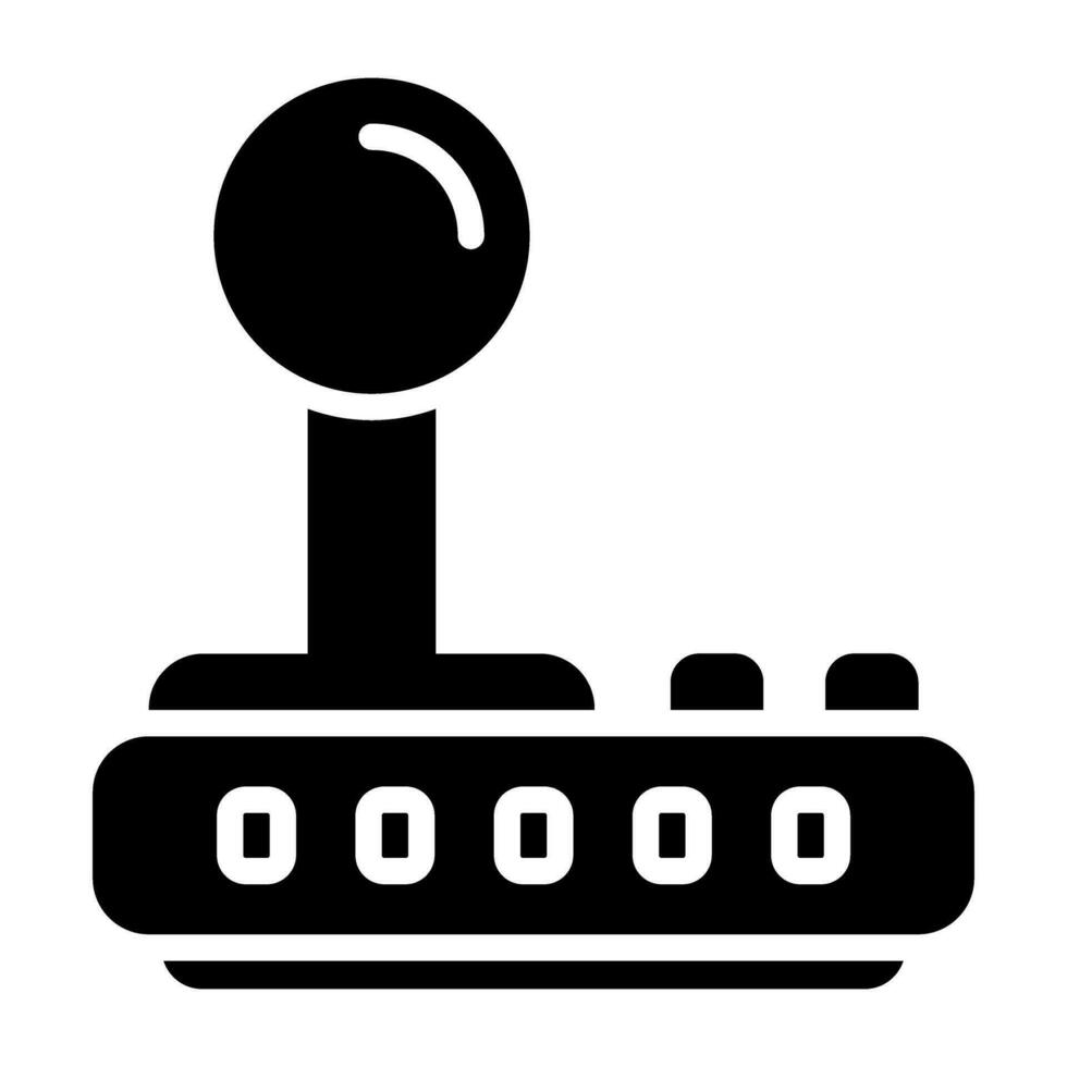 icono de vector de palanca de mando
