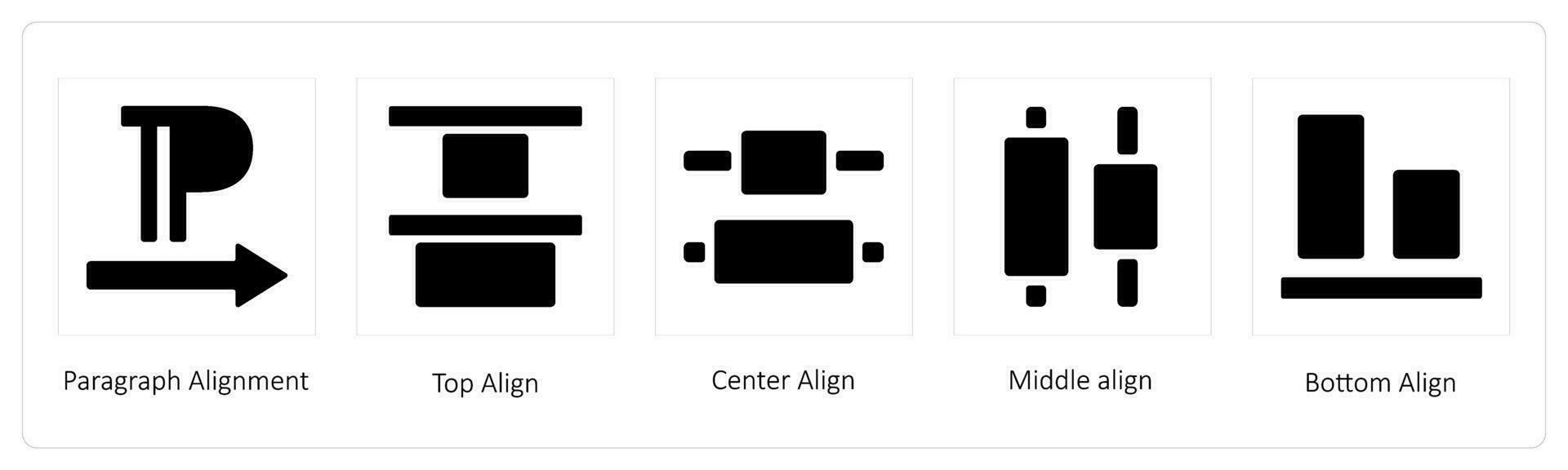 Paragraph Alignment, Top Align vector