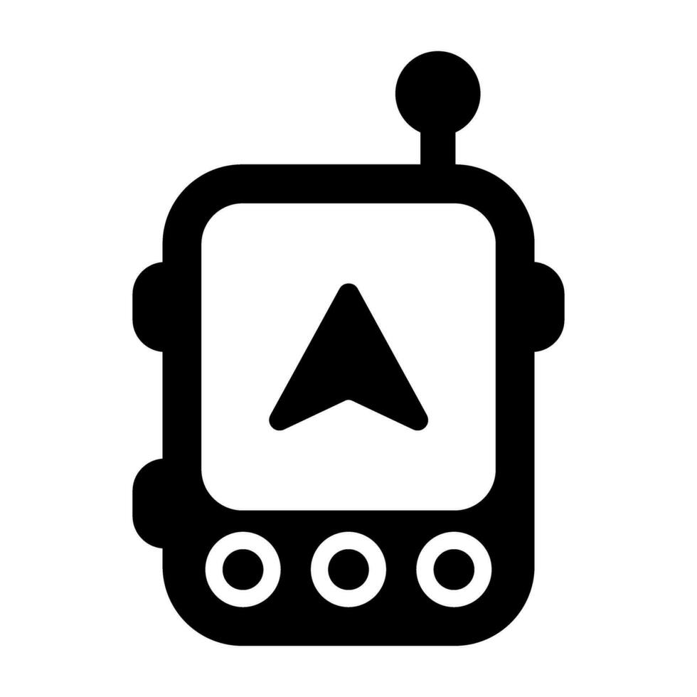 GPS Navigation Device Vector Icon