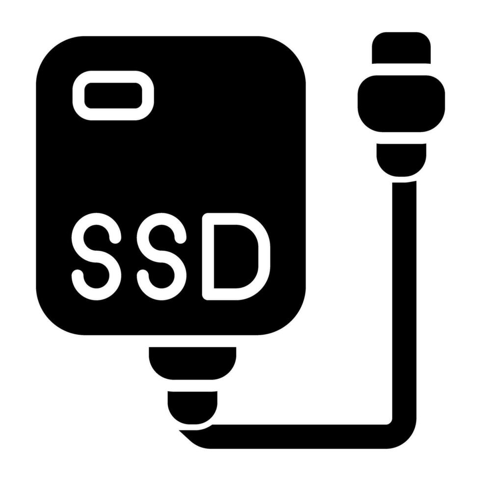 External SSD Vector Icon