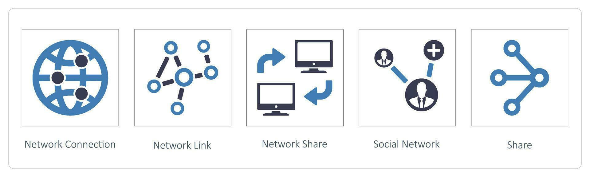 Network Connection and network links vector
