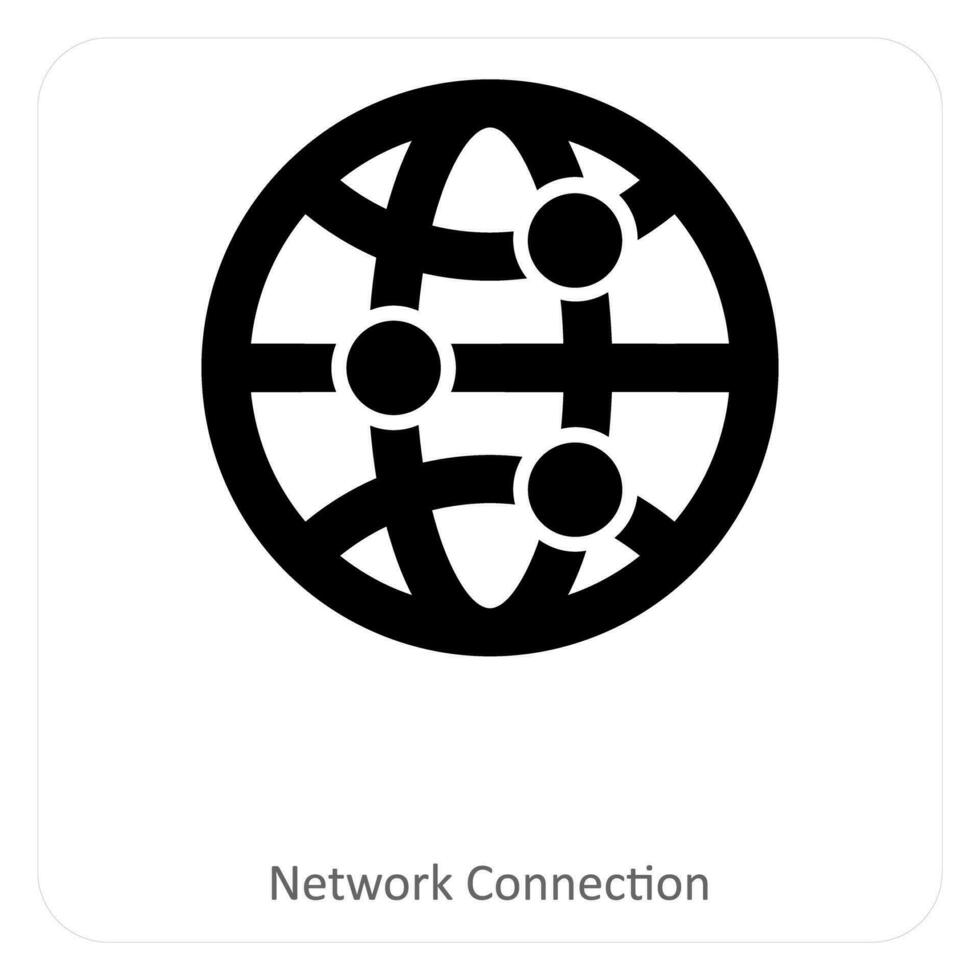 network link and connection icon concept vector