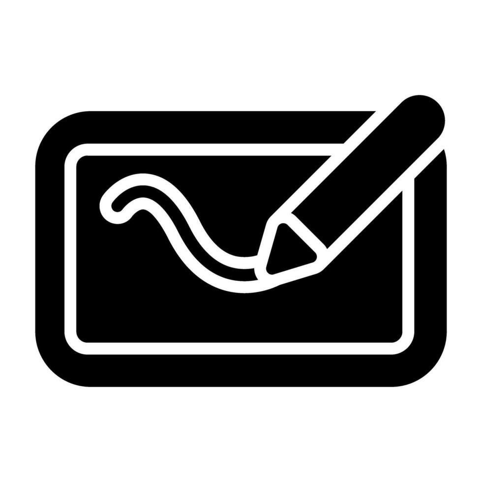 Digital Drawing Pad Vector Icon