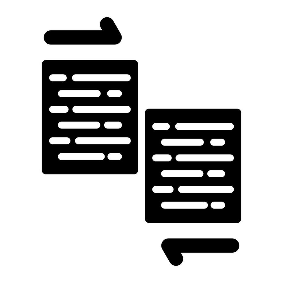 Document Merge Vector Icon