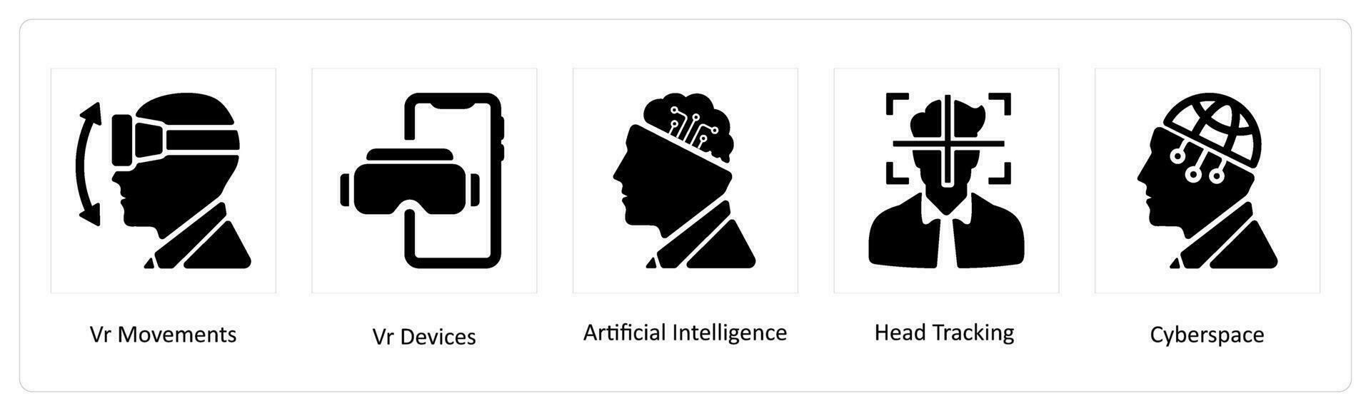 Vr Movements, vr devices and Artificial Intelligence 26453951 Vector