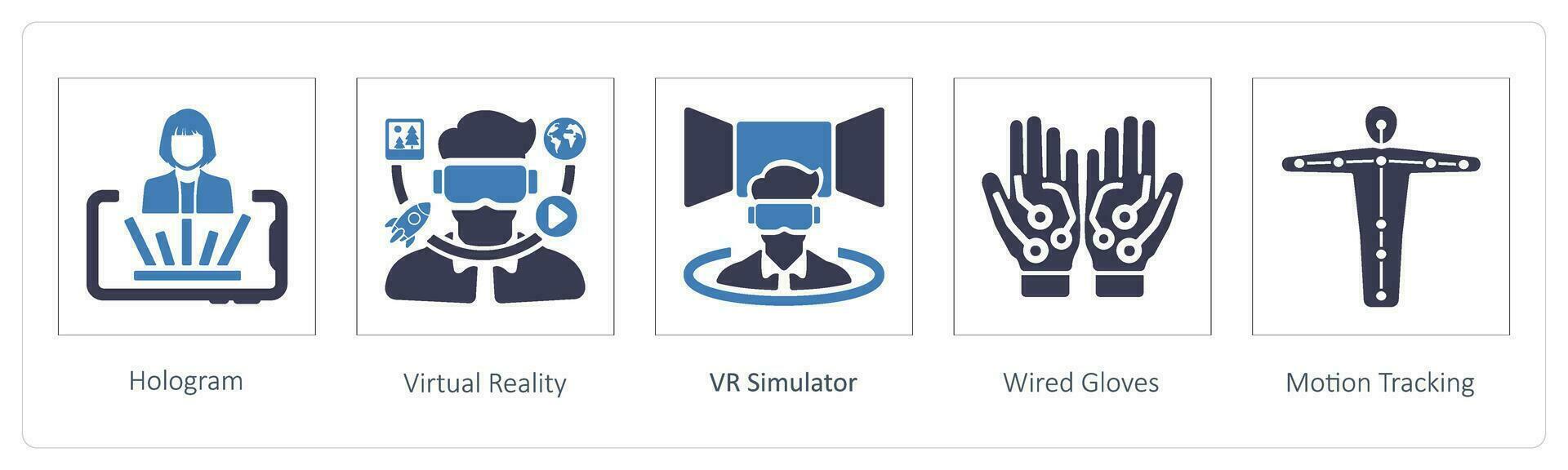Hologram and virtual reality vector