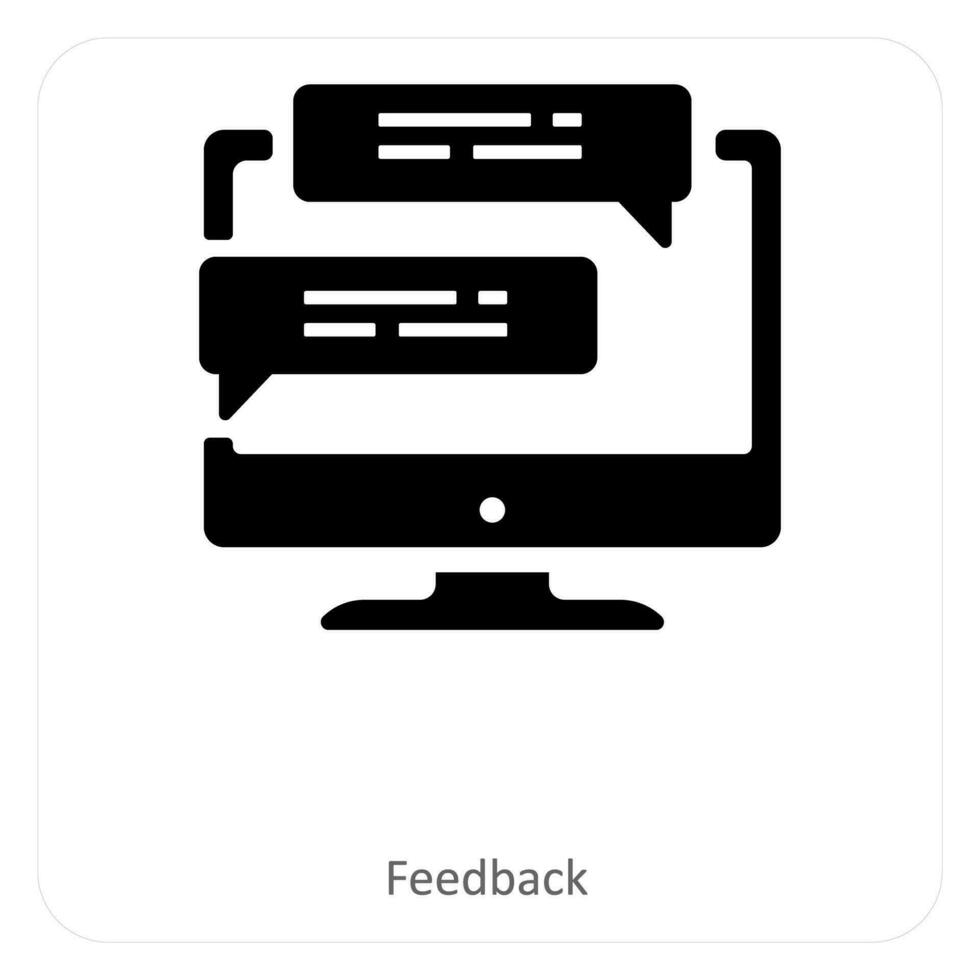 feedback and reviews icon concept vector