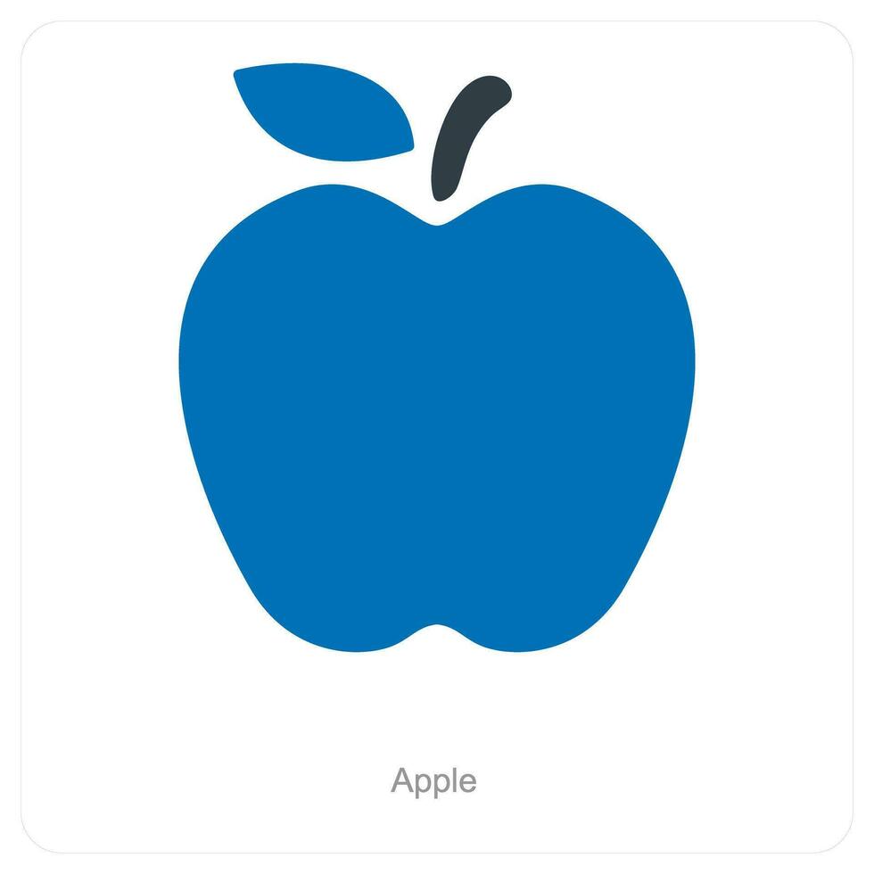 Apple and diet icon concept vector