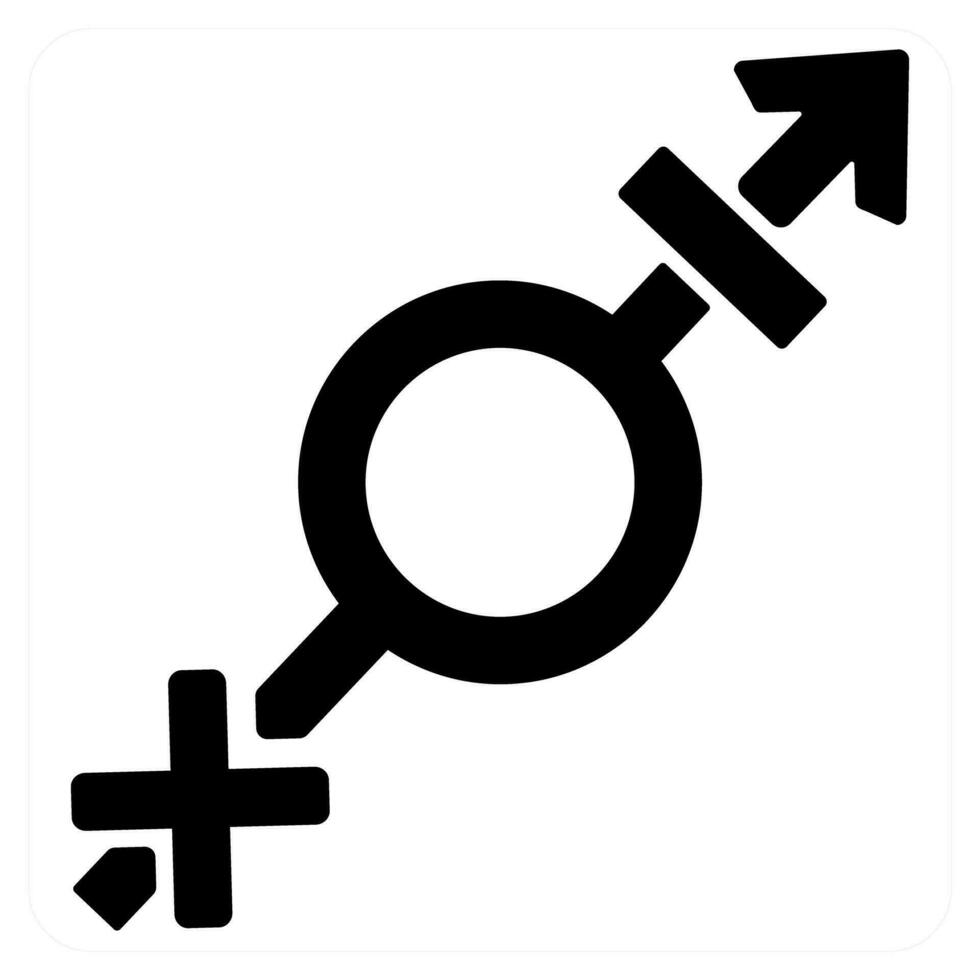 género y símbolo icono concepto vector