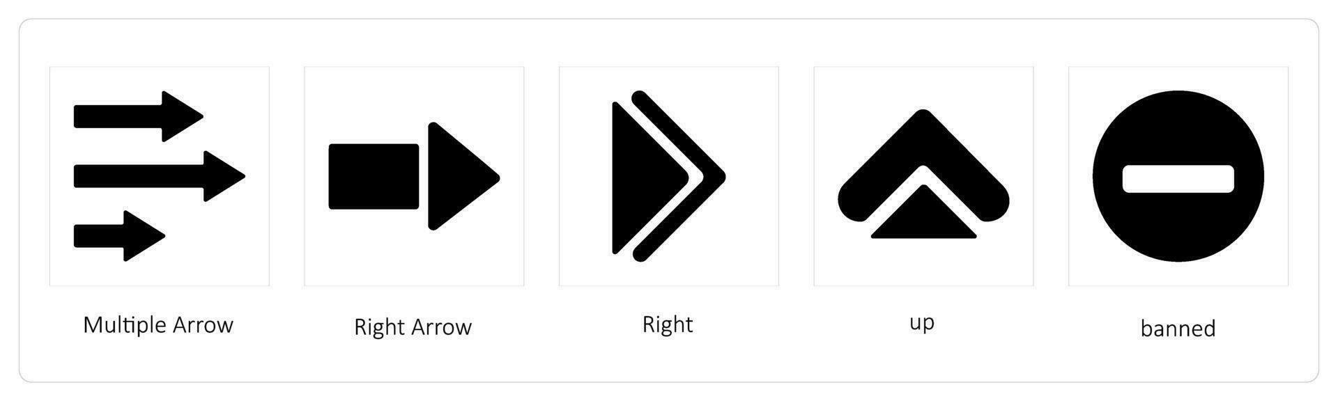 Multiple Arrow, Right Arrow vector