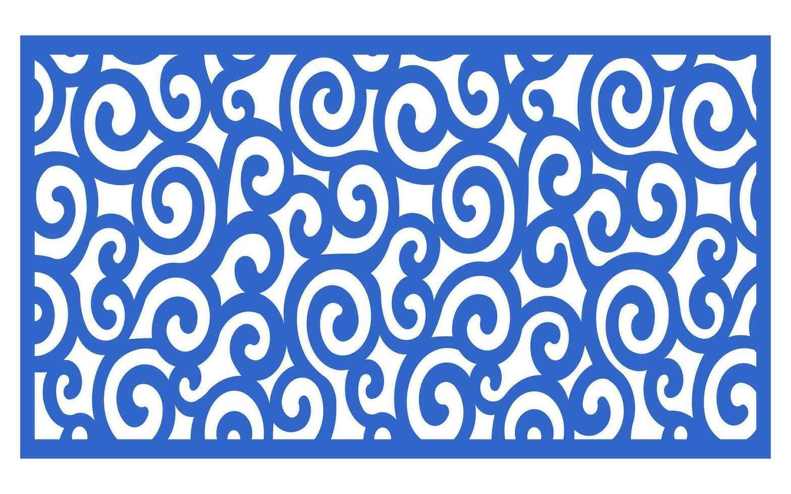 Decorative floral patterns, geometric template for cnc laser cutting vector