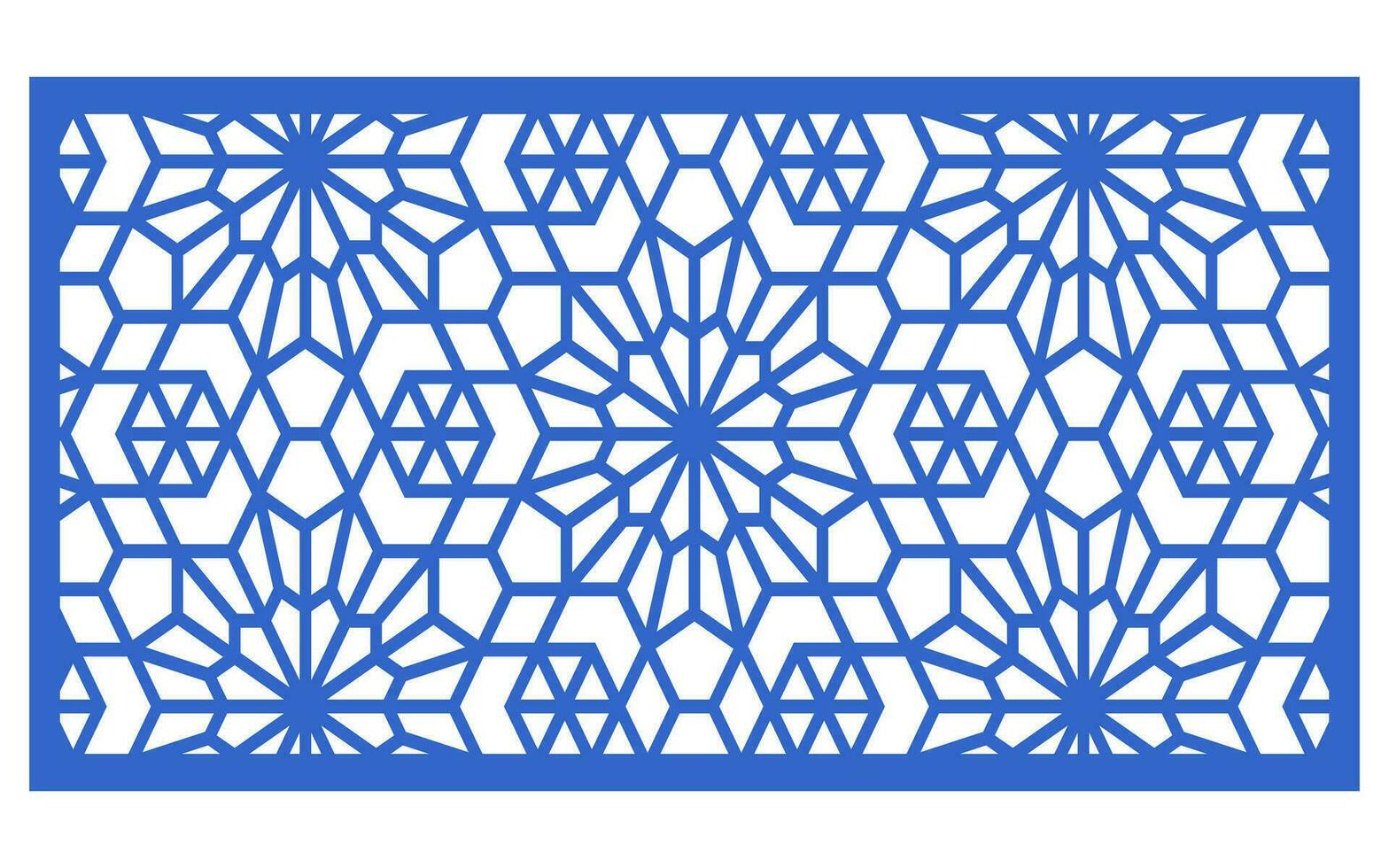 Decorative floral patterns, geometric template for cnc laser cutting vector