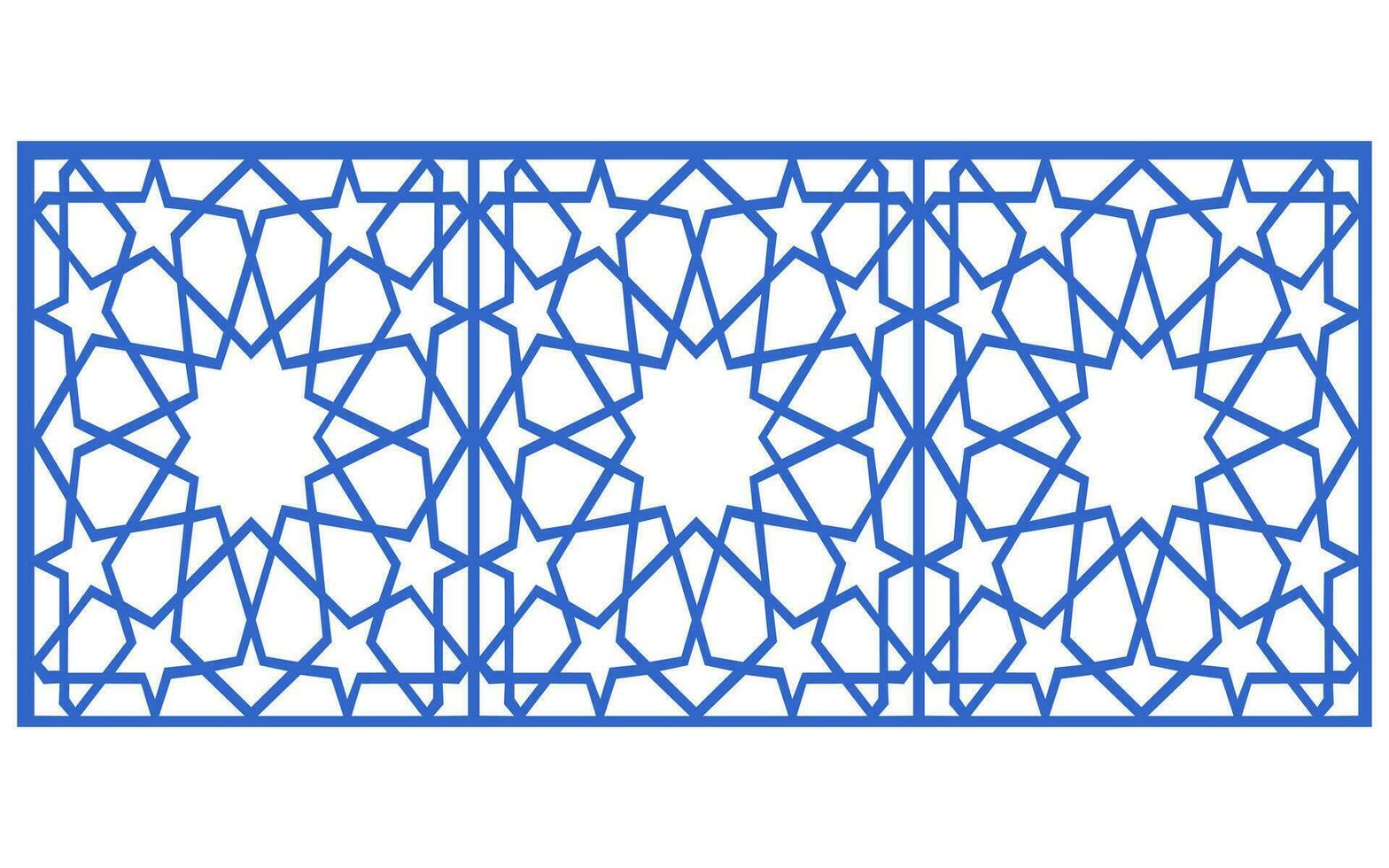 Decorative floral patterns, geometric template for cnc laser cutting vector