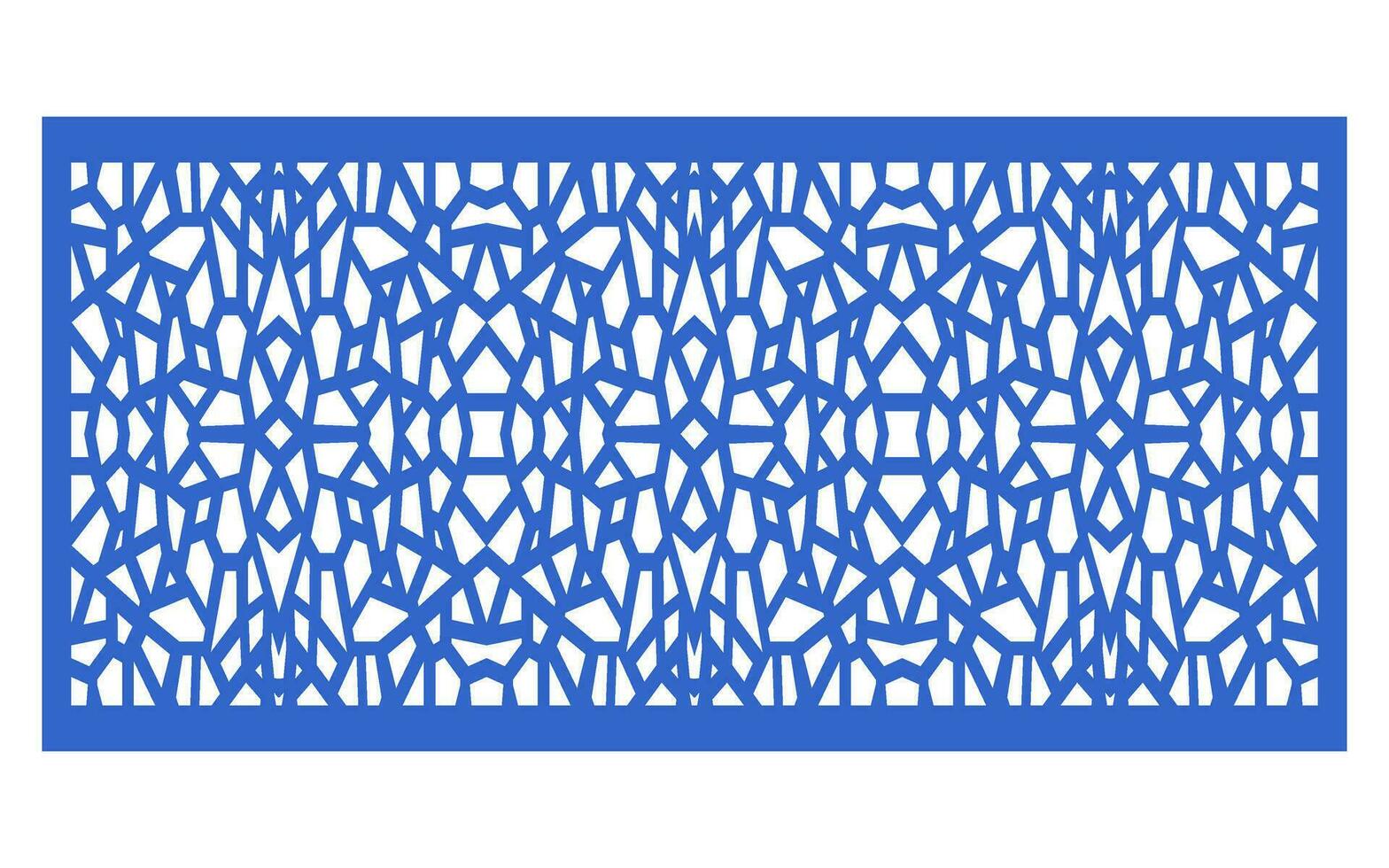 Decorative floral patterns, geometric template for cnc laser cutting vector