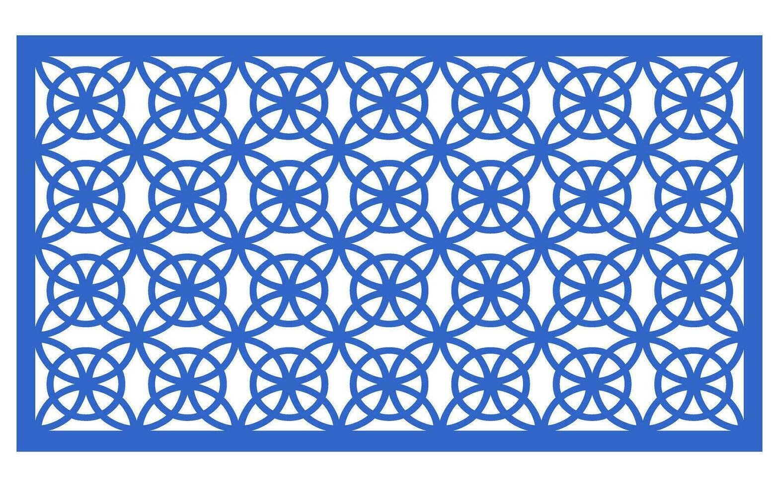 Decorative floral patterns, geometric template for cnc laser cutting vector