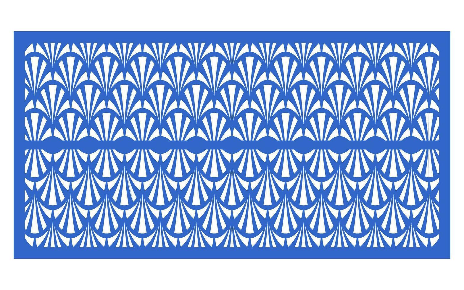 Decorative floral patterns, geometric template for cnc laser cutting vector