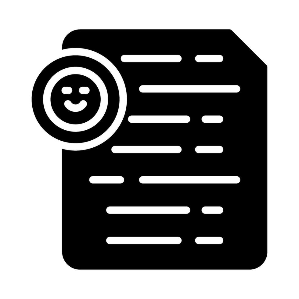 Document Insert Emoji Vector Icon
