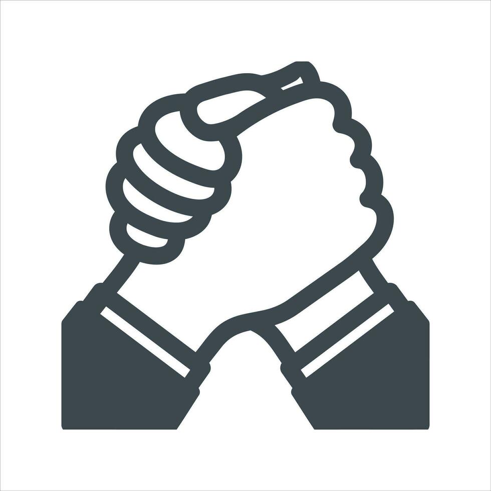 Partnership icon. Vector and glyph