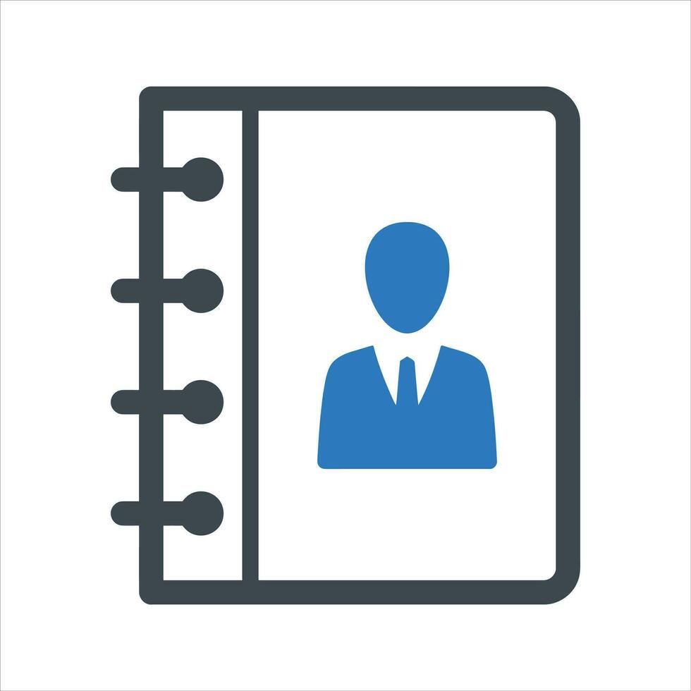 Address book icon. Vector and glyph 26454583 Vector Art at Vecteezy