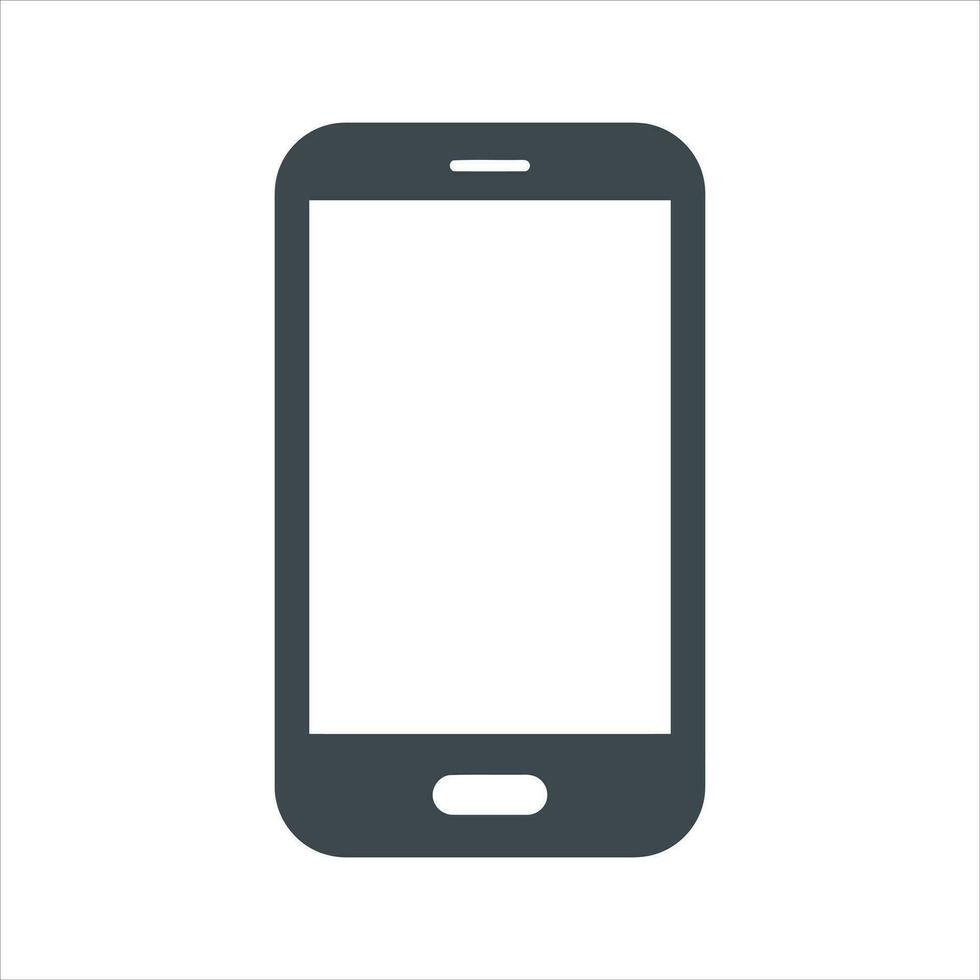 Mobile device icon. Vector and glyph