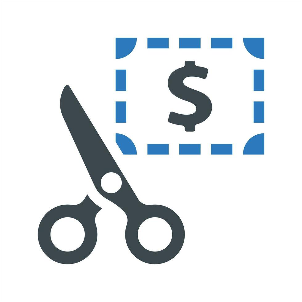 Sales discount icon. Vector and glyph
