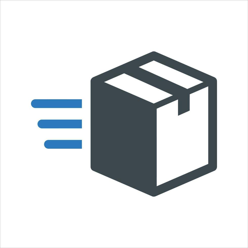 Express Delivery Icon. Vector And Glyph