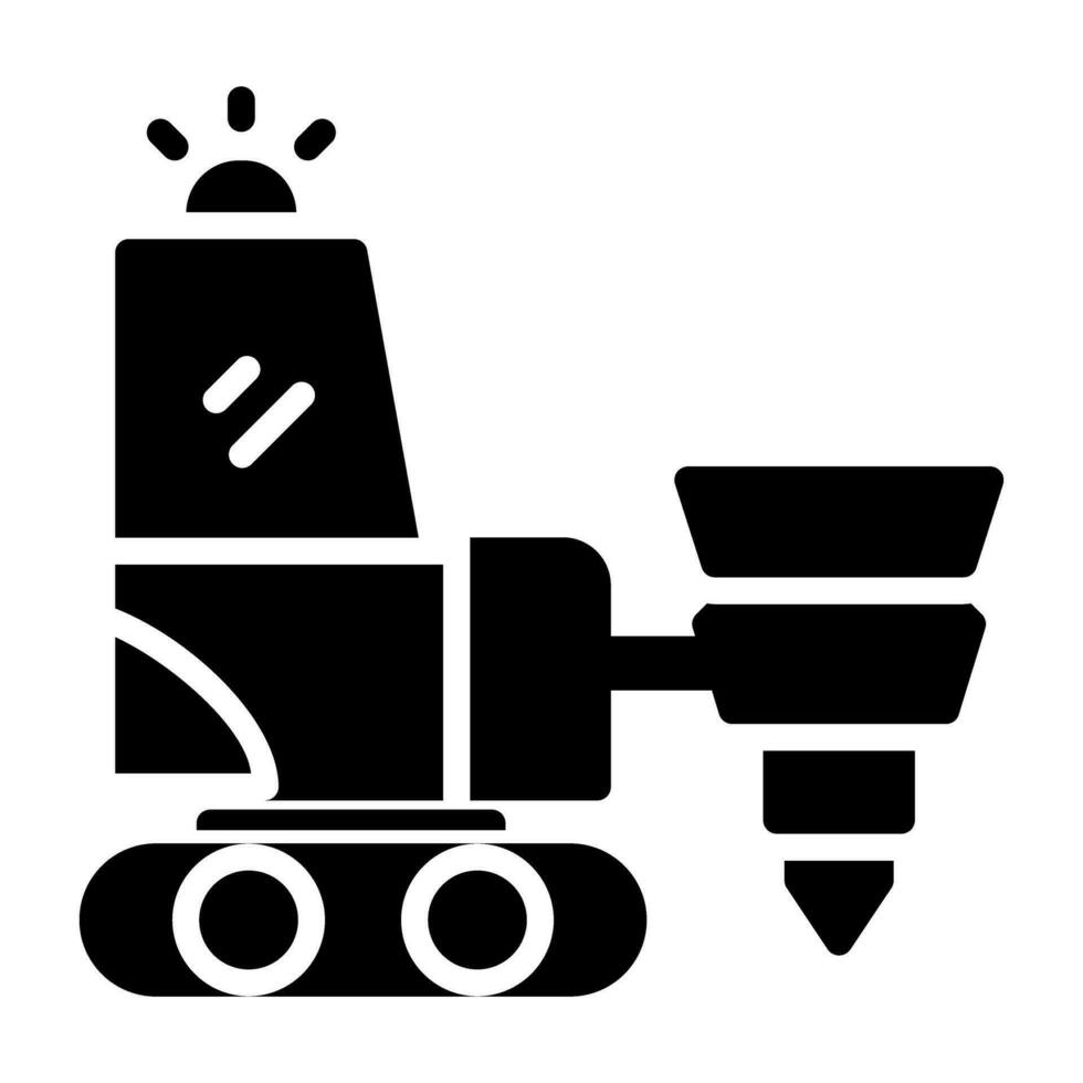 Drilling Machine Vector Icon