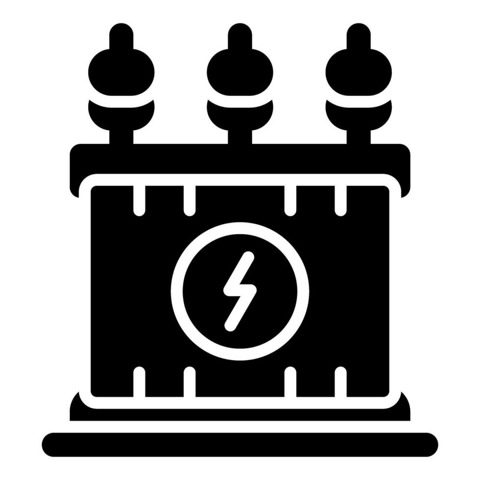 Power Transformer Vector Icon