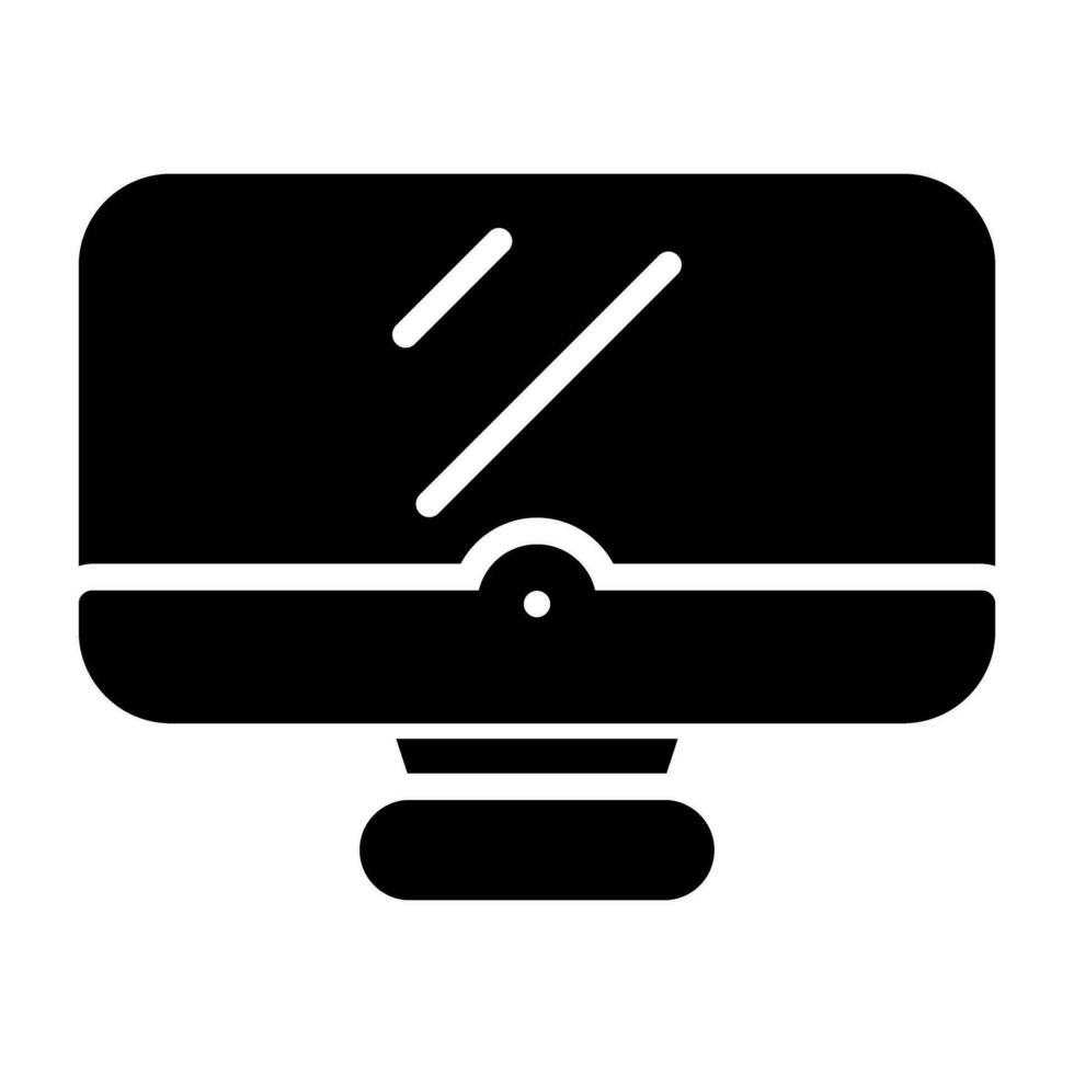 Desktop computer Vector Icon