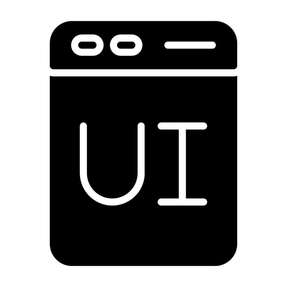 User Interface Design Vector Icon