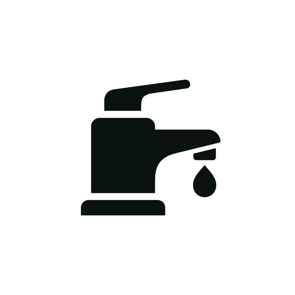 Faucet icon isolated on white background vector