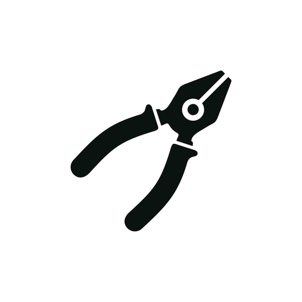 Pliers icon isolated on white background vector