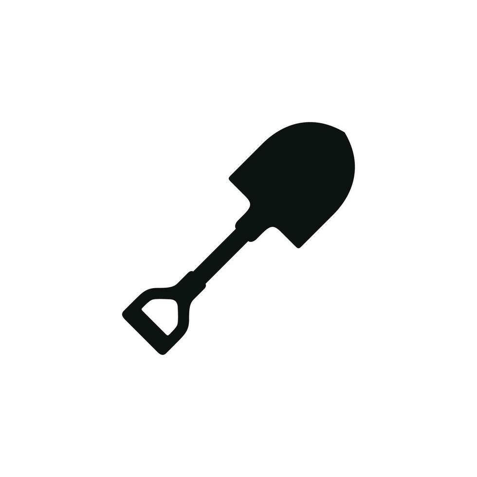 Shovel icon isolated on white background vector