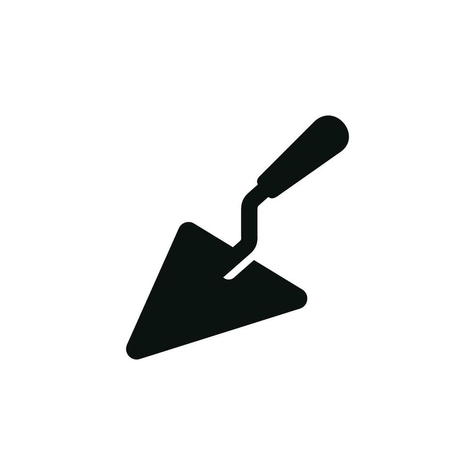 Trowel icon isolated on white background vector