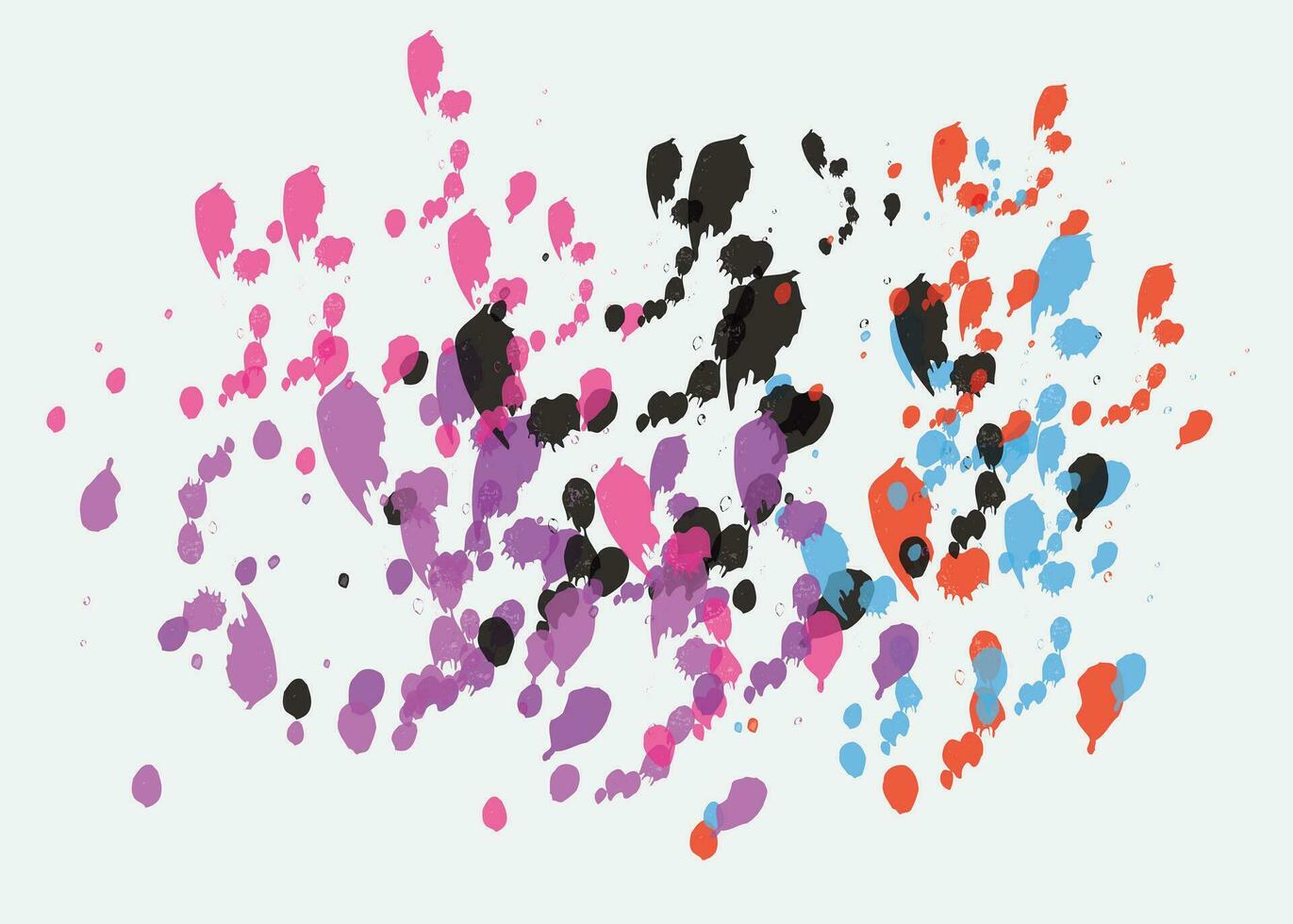 Abstract watercolor on white and black background. The color splashing on the paper. It is a hand drawn.Print vector