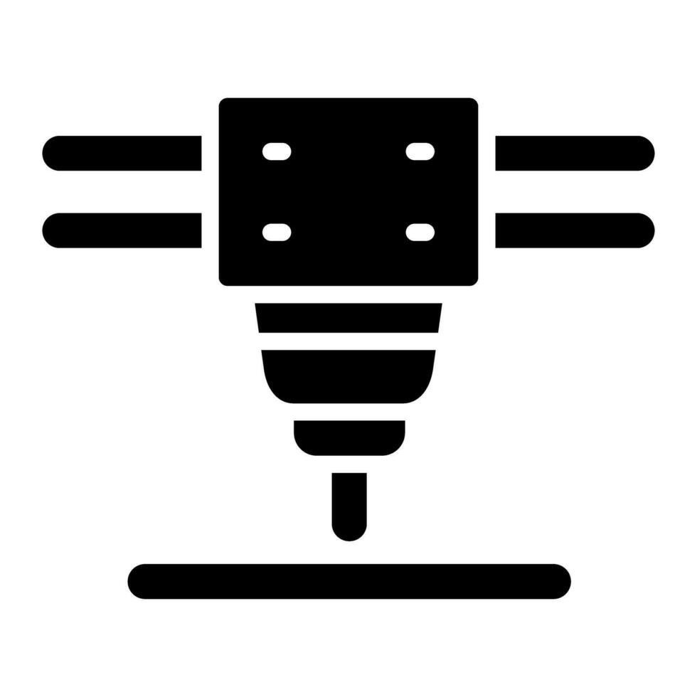 Laser Cutting Machine Vector Icon